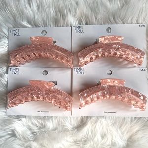 Bundle of 4 extra large hair clips